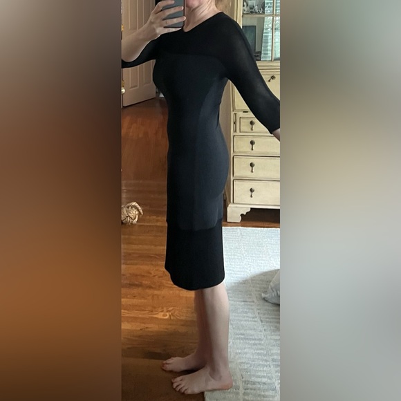 Ioanna Kourbela Black & Gray Bodycon Midi Dress Small - Picture 13 of 16